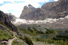 45 Hungabee Lake, Mount Biddle and Schaffer Ridge From Near End Of Yukness Ledges Trail Near Lake O-Hara